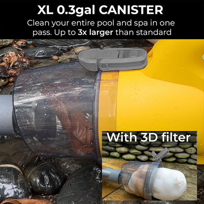 16V Pro 45W Pool Vacuum with 3D Micro Clean Filter