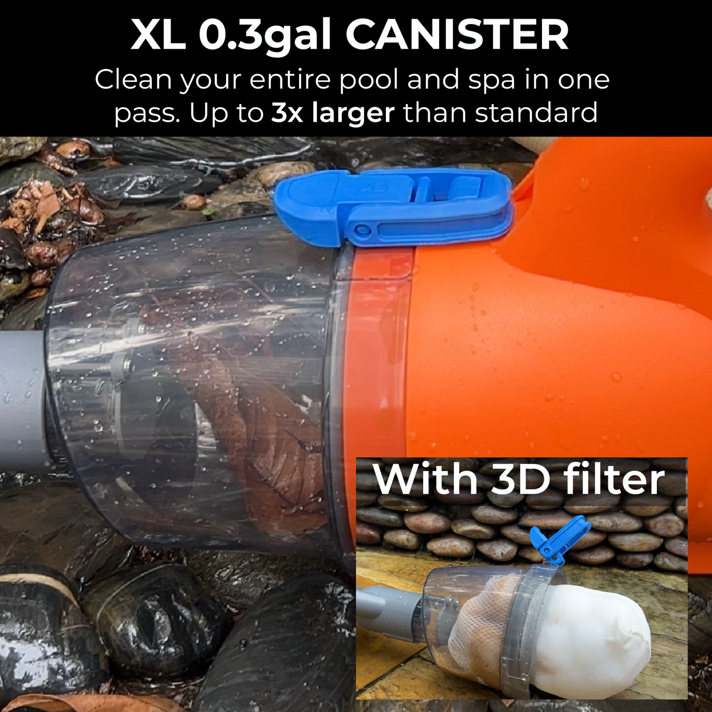 24V Ultra 65W Pool Vacuum with Micro Clean Filter
