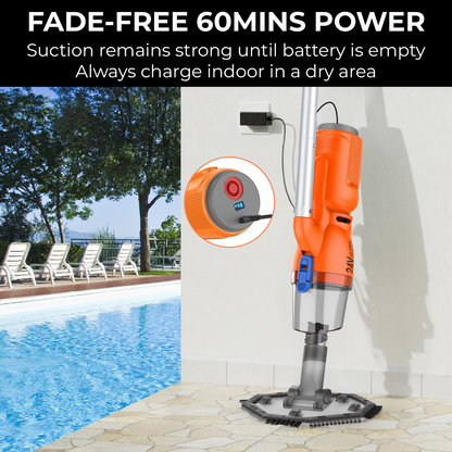 24V Ultra 65W Pool Vacuum with Micro Clean Filter